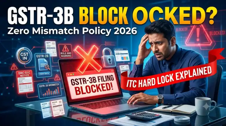 Why GSTR-3B Is Getting Blocked in 2026 — The Real Rules Behind the Zero Mismatch Policy (Rule 88C, 88D & the July 2026 ITC Lock)